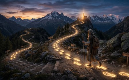 The footsteps of the one to follow (1 Peter 2:21)